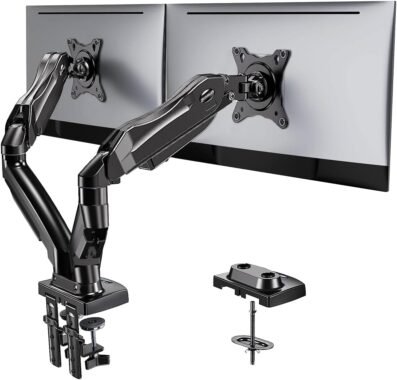 HUANUO Dual Monitor Stand – Adjustable Desk Mount