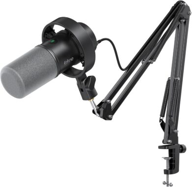 FIFINE K688 USB/XLR Dynamic Mic Kit – Podcast, Streaming & Recording